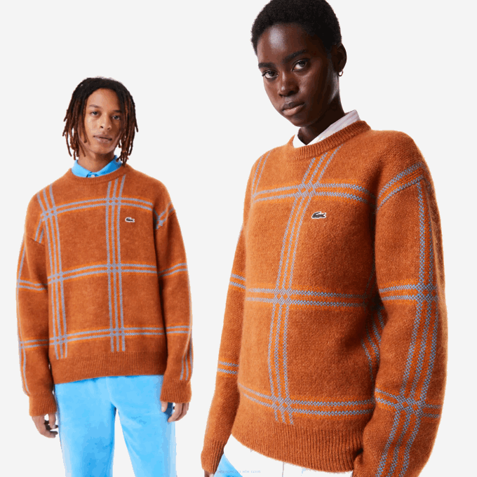 Orange lacoste sweater hotsell